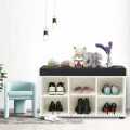 Shoe Bench with Cushions Shoes Cabinet